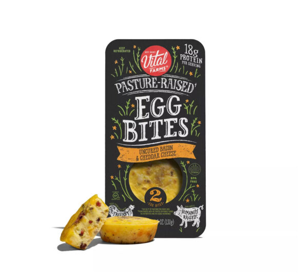 Vital Farms Pasture-Raised Egg Bites Bacon & Cheddar - Imagen 3
